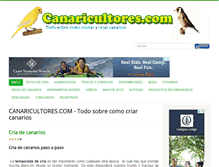 Tablet Screenshot of canaricultores.com